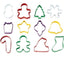 Juego de cortadores navideños (12 figuras)