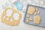 Set para decorar esfera de nieve con cortador, mangas y duyas