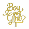 Letrero para pastel "Boy or Girl"