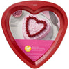 Molde para pastel con forma de corazón rojo, 9 pulgadas