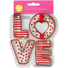 Cortadores de galleta LOVE Wilton
