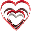 Juego de cortadores de galleta de corazones "Nesting Heart" Wilton