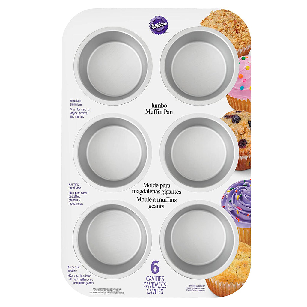 Molde cupcakes tamaño jumbo (6 cavidades) Wilton – La Ki'chen