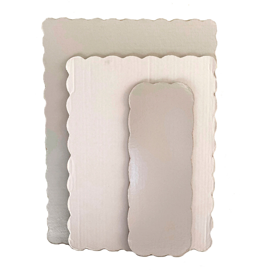 Base para pastel rectangular, doble corrugado blanca – La Ki’chen