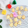 Cortadores pequeños de galletas de Navidad con eyector y contornos