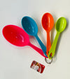 Set de tazas medidoras en forma de cucharas de colores