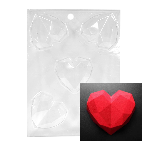 Molde corazón geométrico 7cm – La Ki'chen